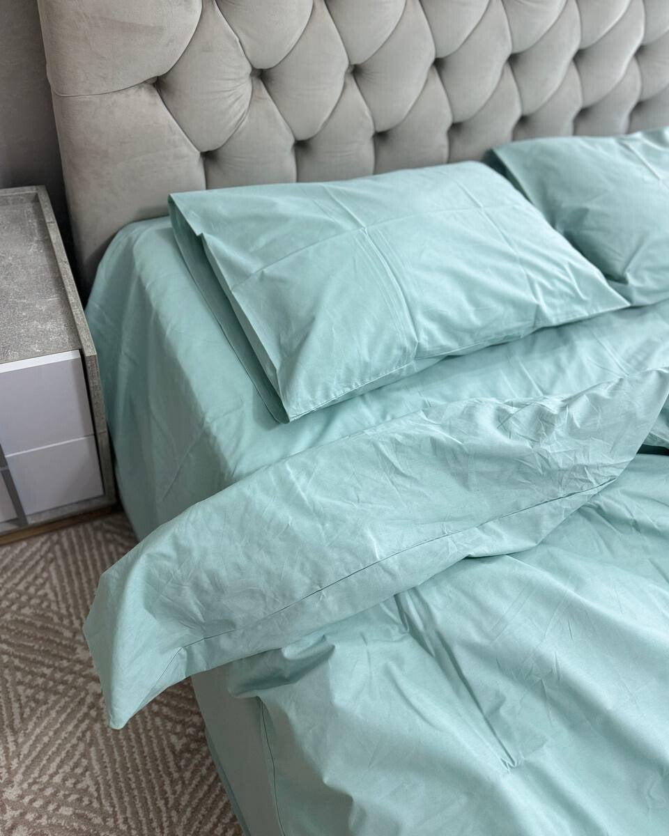 Ranforce Cotton Bedding Set – Mint Serenity